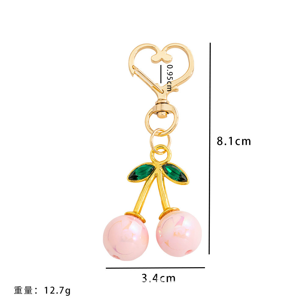 Wholesale 10pcs Cherry keychain